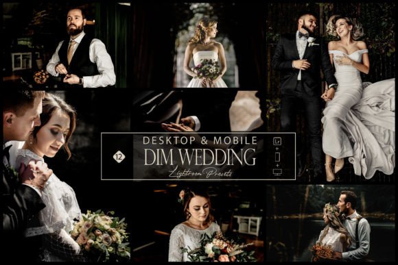 Download 12 Dim Wedding Lightroom Presets, Black - Lightroom presets Collection