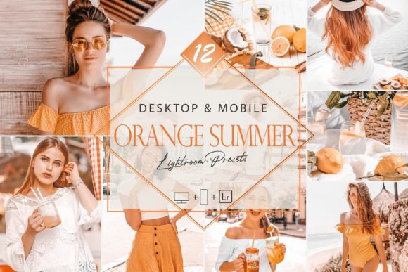 Download 12 Orange Summer Lightroom Presets - Lightroom presets Collection