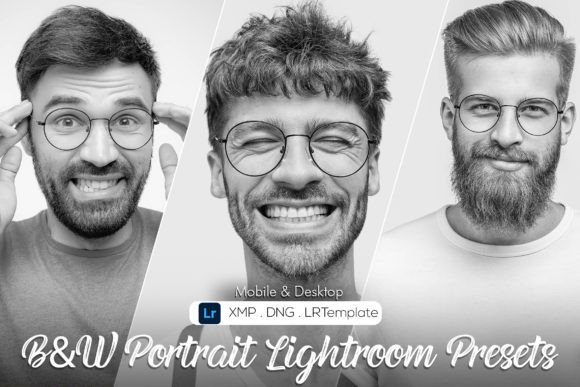 Download Black &amp; White Portrait Lightroom Presets - Lightroom presets Collection