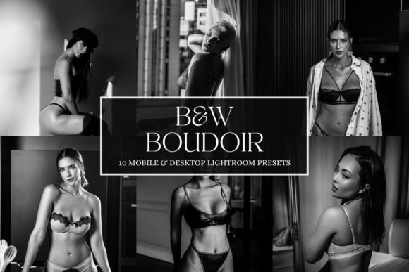 Download B&amp;W Boudoir Lightroom Presets - Lightroom presets Collection
