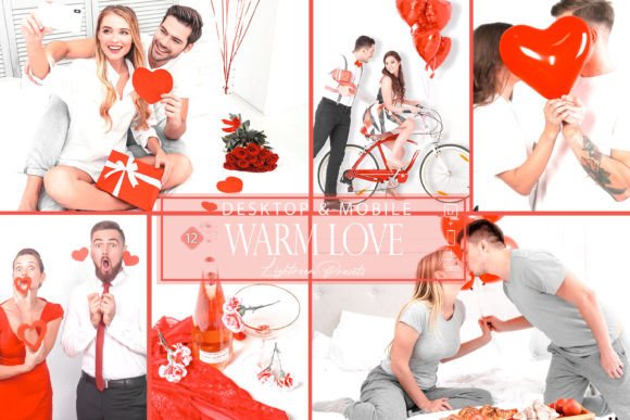 Download 12 Warm Love Lightroom Presets,White Red - Premium Resources